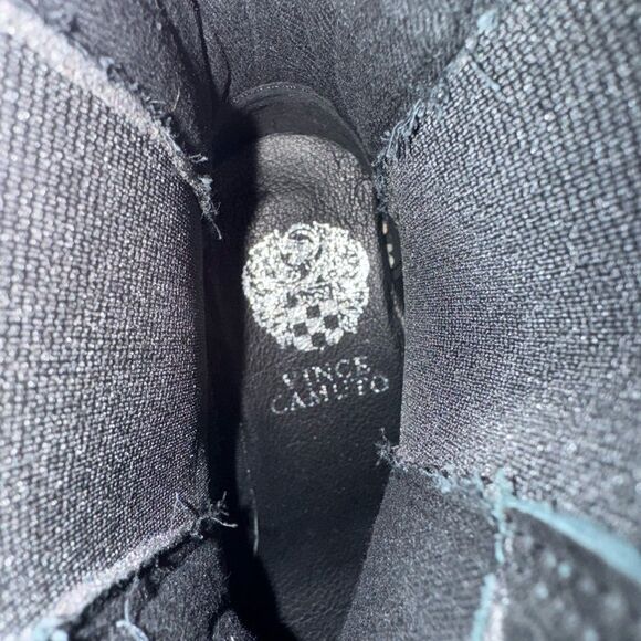 Vince Camuto Anikaa Black and Green Leather Boot Size 5.5 - Picture 6 of 7